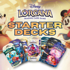 Disney Lorcana Starter Deck Sets of 2 - You Pick Factory Sealed w/Booster Packs