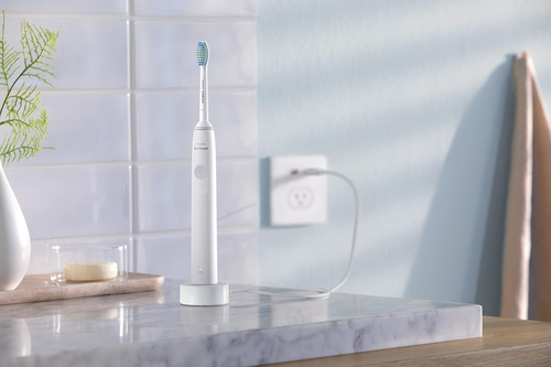 1100 Power Toothbrush, Rechargeable Electric Toothbrush, White Grey HX3641/02 - Picture 10 of 12