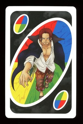 Red Hair Shanks WILD Card ONE PIECE Mattel Orig Japanese UNO Card Near Mint