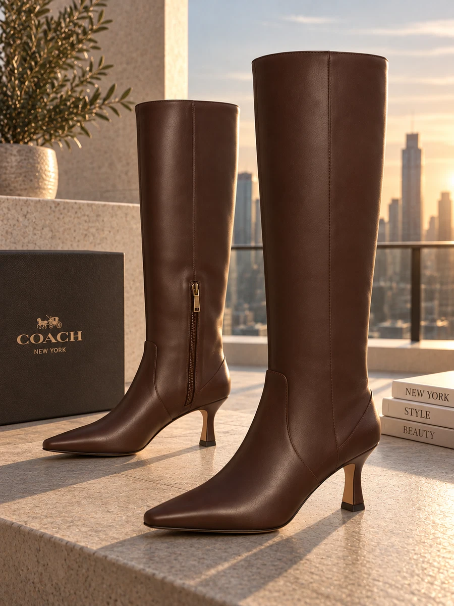 ladies brown dress boots for Women for sale US SIZE:12