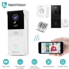 HeimVision Wireless WiFi Video Doorbell 1080p Home Security Camera+Chime+Battery
