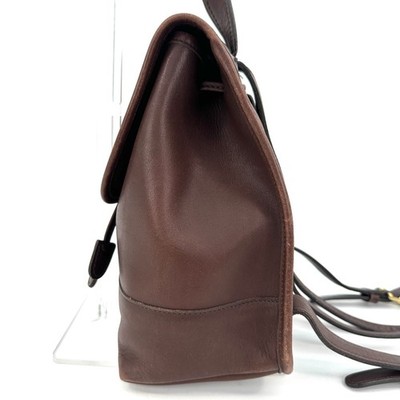 COACH 9960 Backpack Turnlock Leather Brown OLD Vintage Authentic