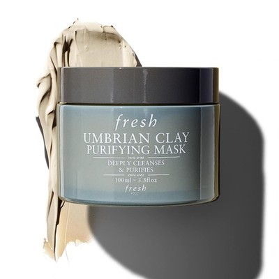 Fresh Umbrian Clay Pore Purifying Face Mask Deep Cleansing Detox Skin Care 3.3oz