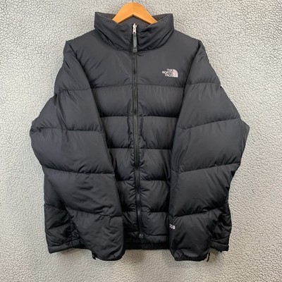 The North Face 550 Down Insulated Black Puffer Jacket Men's Size XL Full Zip