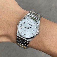 Casio MTP-B145D-7BV Men s Analog Watch Silver Dial Stainless Steel 35mm Size