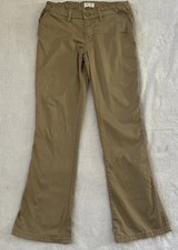 The Childrens Place Girls Khaki Bootcut Pants Size 12 Adjustable Waist