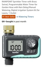 Rainpoint Sprinkler Timer With Brass Swivel