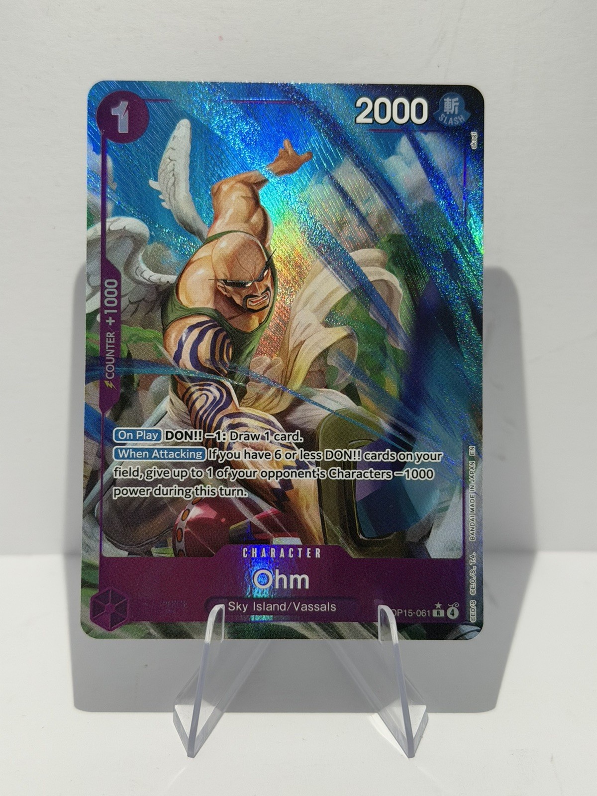 Ohm | OP15-061 NM | R Alt Art | Adventure On Kami’s Island | One Piece TCG