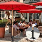 Yescom 13' Beech Wood Market Umbrella with Deck Mount & Pulley for Patio, Red — photo 3