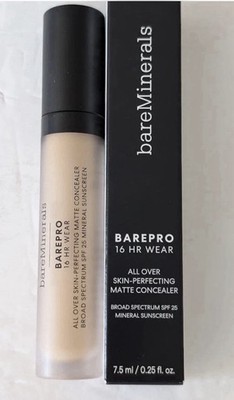 bareMinerals NIB 2 Pk Bare Pro 16HR Wear Skin Perf Matte Concealer Light Neutral