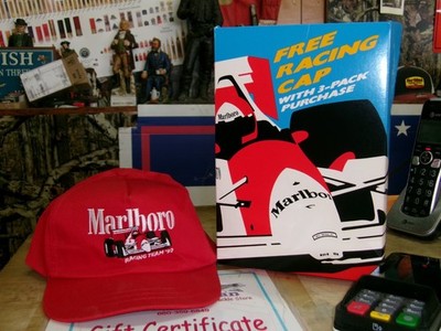 Vintage New Marlboro Racing Team 92 Men's Snapback F1 Formula One Racing Cap