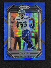 Boye Mafe 2022 Panini Prizm Rookie #386 True Blue Prizm SSP Retail RC Seahawks