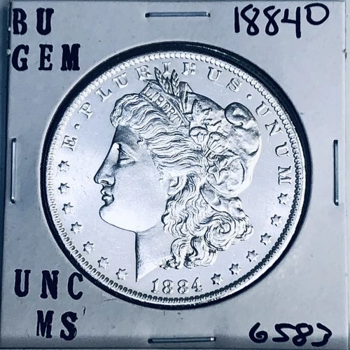 1884 O BU GEM MORGAN SILVER DOLLAR UNC MS+++ U.S. MINT RARE COIN 6583