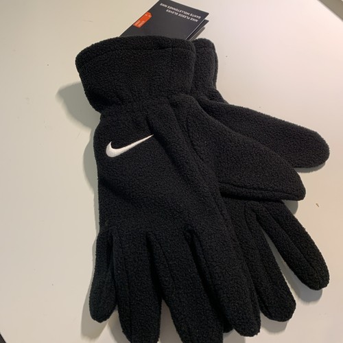 Nike Club Fleece 2.0 Training Gloves Women Black/Black/White Small NEW! - Picture 2 of 9