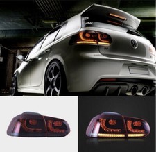 FARI FANALI POSTERIORI LED ROSSI SCURI FRECCIA DINAMICA VW GOLF 6 NO LED SERIE