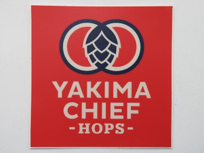 Bier Breweriana Aufkleber ~ Yakima Häuptling Hops ~ Family Hop Farm Global