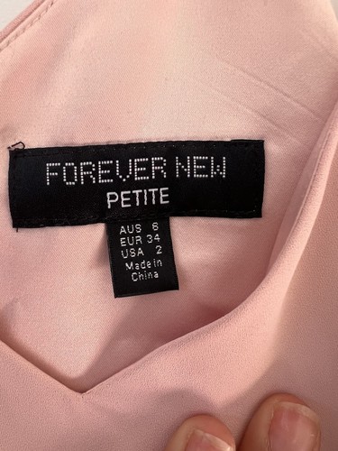 Forever New petite dusty pink evening cocktail wedding guest dress size 6 - Picture 4 of 6