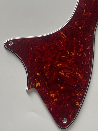 For Fit Gibson LP Jr. Les Paul Junior Style Guitar Pickguard 4 Ply Red Tortoise - Picture 5 of 7