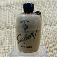 Vintage SEAFORTH Talc Brown Moonshine Jug bottle Alfred Douglas McKelvy 1940s