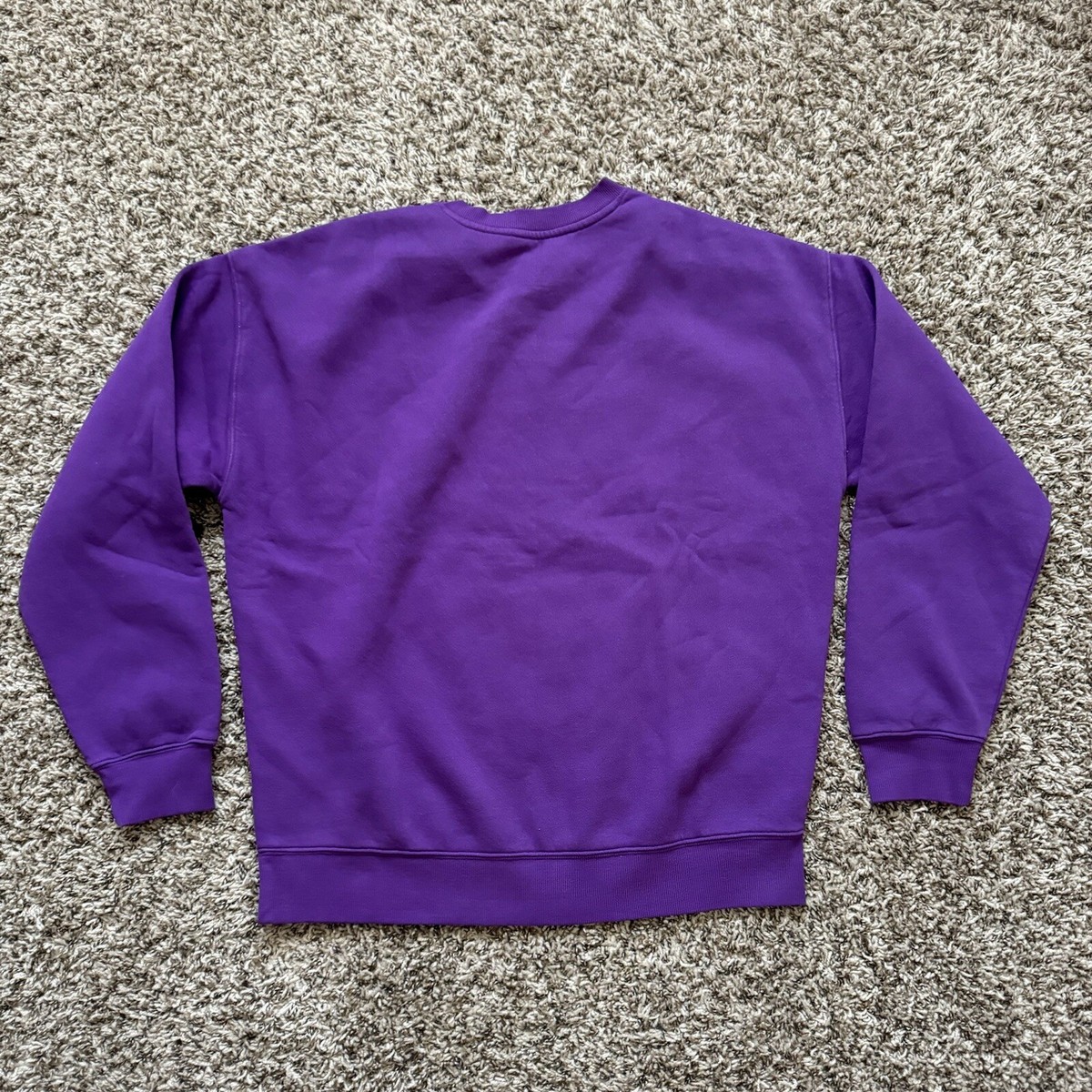 Goodie Two Sleeves College LSU Crewneck NCAA Crewneck Purple Size