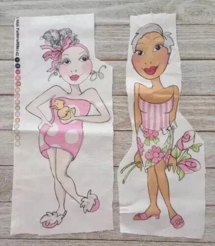 Loralie bathette ladies fun fabric scrap piece 11 to 11.5 inch 2pc set new - Image 2 of 2