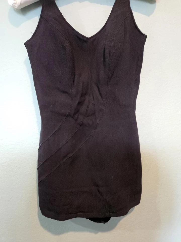 Traje de baño vintage Catalina negro Rockabilly Glam Disfraz 1950 Bombshell talla 14 Foto 4 de 4