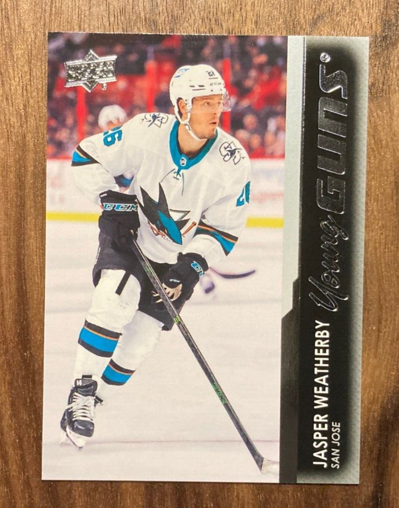 Jasper Weatherby 2021-22 Upper Deck Series 2 Young Guns Rookie Card #487 Sharks