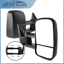 Pair Towing Mirrors Heated for 1999-2002 Chevy Silverado Sierra 1500 2500HD 3500