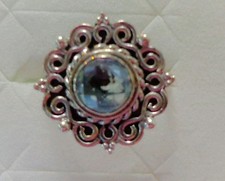 ARTISAN CRAFTED SKY BLUE TOPAZ 925 STERLING SILVER RING SIZE 9