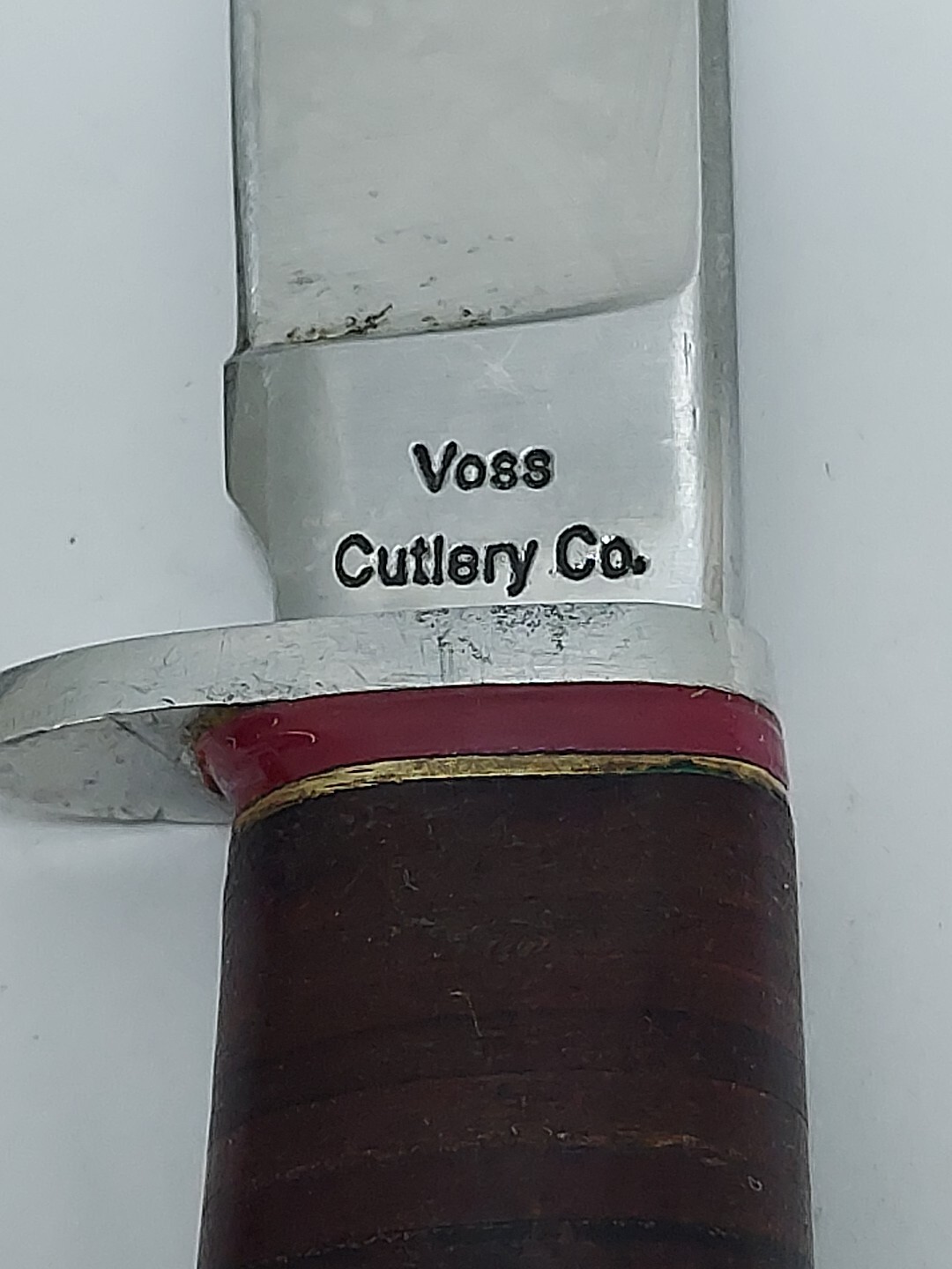 Voss Cutlery Company Fixed Blade Bowie With Sheath สถานีตำรวจภูธรตากใบ