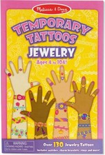 Girls Jewelry Temporary Tattoos Over 130 Ages 3 by Melissa  Doug