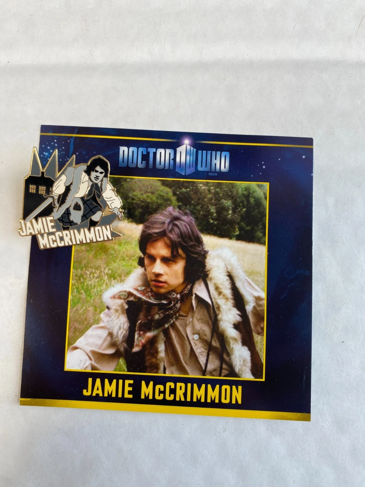 DANBURY MINT THE DR DOCTOR WHO TV PIN ENAMEL BADGE COLLECTION - JAMIE MCCRIMMON
