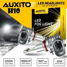AUXITO LED Fog Light Bulbs 9145 9140 H10 White for Ford F150 F250 F350 2004-2021