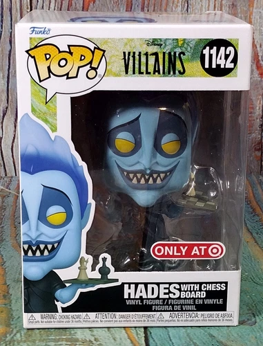 Funko POP! Disney Villains #1142 -HADES w/ Chess Board - BRAND NEW