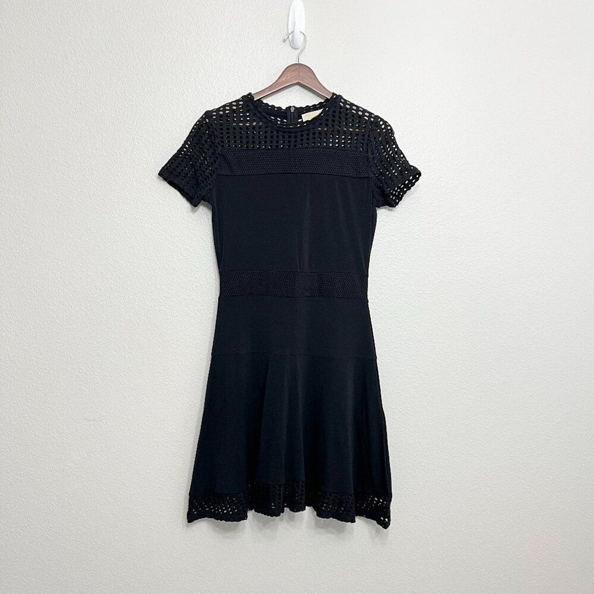 black mesh fit and flare dress black mesh fit and flare dress Black Mesh Overlay Fitted Midi Dress PinkBlush