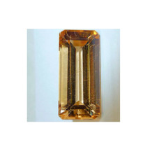 4.94ct Natural Fine Precious Imperial Topaz Emerald Cut Loose Unheated Brazil