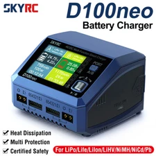 SkyRC D100neo Battery Charger AC 100W DC 200W for LiPo/Life/LiIon/LiHV/NiMH/NiCd