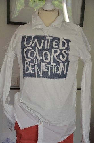BENETTON T-Shirt, Shirt kurzarm Gr. 140 weiß - Bild 2 von 11