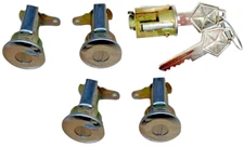 For 1972-1989 Dodge Van IGNITION + 4 DOORS LOCK SET W/2 LOGO KEYS LC1440 DL1502