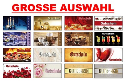 100 Geschenkgutscheine Gutscheinkarten Gutscheine neutral Einzelhandel Geschäft