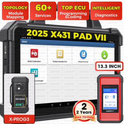 LAUNCH X431 PAD VII X-PROG3 Diagnostic Scanner Key Programming J2534 Coding