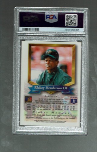 1994. Topps Finest. Rickey Henderson #223 PSA 7 - Picture 2 of 2