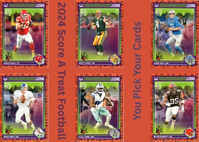 2024 Panini-Score-A-Treat  Football Orange Pumpkin Base Cards You Pick
