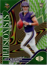 J.J. MCCARTHY ROOKIE 2024 Panini Illusions Emerald Illusionists Vikings