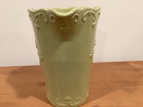 Olive green Pitcher Fancy Scroll by Sweet Olive Designs. Jane Adams.72oz. - Picture 7 of 9