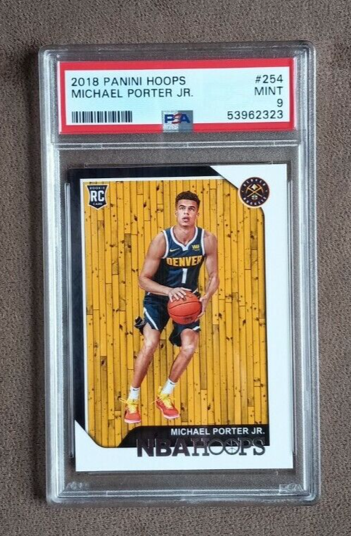2018-19 Panini NBA Hoops Michael Porter Jr RC Rookie Card 2018-19 Panini NBA Hoops Michael Porter Jr RC Rookie Card