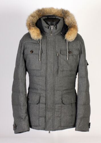 Brunello Cucinelli Wool / Cashmere / Down / Fox Trim Jacket - $7495 Retail