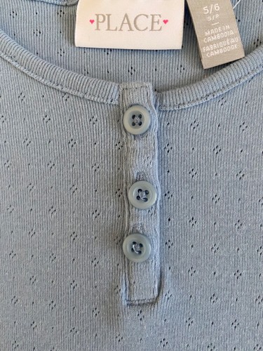 NWT The Children's Place Girls' Short-Sleeve Shirt Size 5/6 - Picture 2 of 2