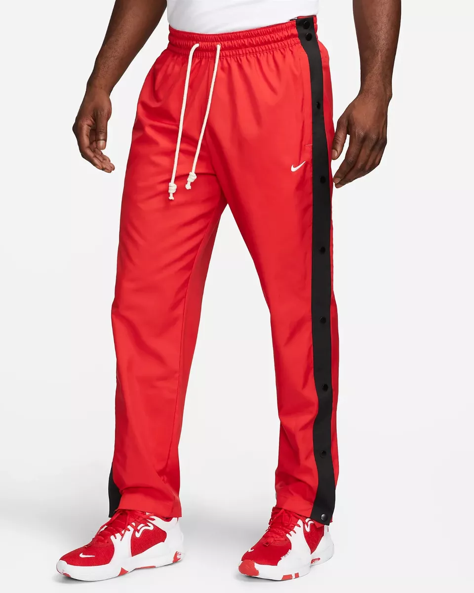 NIKE Men's DNA Tearaway Basketball Pants NWT University Red / Black SIZE:  LARGE