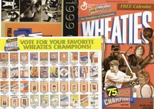 1999 Calendar WHEATIES w Ballot/Poster of Box History Gehrig, Jenner, Jordan etc